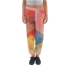 Colorful Warm Colored Quares Women s Jogger Sweatpants by Brittlevirginclothing