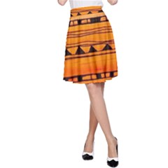 Warm Tribal A-line Skirt