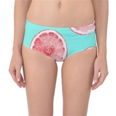 Cute Pink Lemon Mid-waist Bikini Bottoms