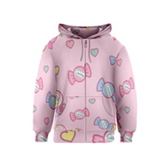 Cute Candy Kids  Zipper Hoodie by Brittlevirginclothing