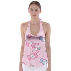 Cute Candy Babydoll Tankini Top by Brittlevirginclothing