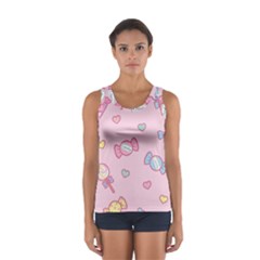 Cute Candy Women s Sport Tank Top  by Brittlevirginclothing