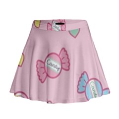Cute Candy Mini Flare Skirt