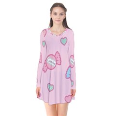 Cute Candy Flare Dress by Brittlevirginclothing