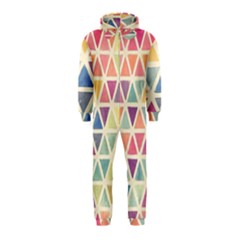 Colorful Triangle Hooded Jumpsuit (kids) by Brittlevirginclothing