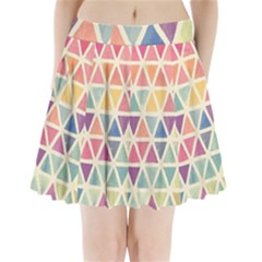 Colorful Triangle Pleated Mini Skirt by Brittlevirginclothing