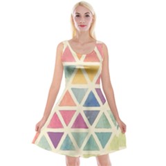 Colorful Triangle Reversible Velvet Sleeveless Dress by Brittlevirginclothing