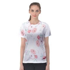 Lovely Flowers Women s Sport Mesh Tee