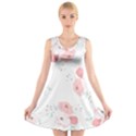 Lovely flowers V-Neck Sleeveless Skater Dress View1