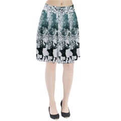 Black And White  Pleated Skirt by Brittlevirginclothing