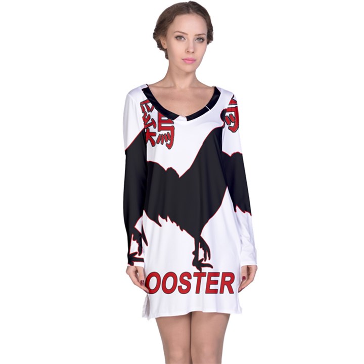 Year of the Rooster - Chinese New Year Long Sleeve Nightdress