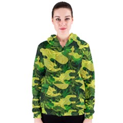 Marijuana Camouflage Cannabis Drug Women s Zipper Hoodie by Amaryn4rt