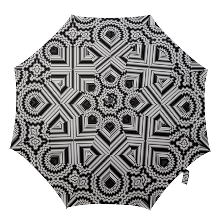 Pattern Tile Seamless Design Hook Handle Umbrellas (Medium)