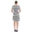 Pattern Tile Seamless Design Short Sleeve V-neck Flare Dress View2