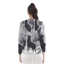 Stag Deer Forest Winter Christmas Hooded Wind Breaker (Women) View2