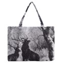 Stag Deer Forest Winter Christmas Medium Zipper Tote Bag View1