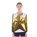 Stars Gold Color Transparency Women s Long Sleeve Tee View1