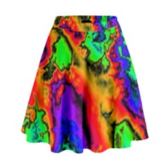 Hot Fractal Statement High Waist Skirt by Fractalworld