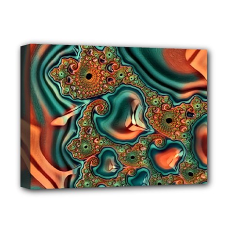 Painted Fractal Deluxe Canvas 16  X 12   by Fractalworld