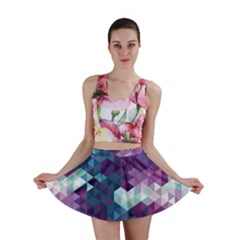 Geo Thunderstorm Mini Skirt by electrogiraffe