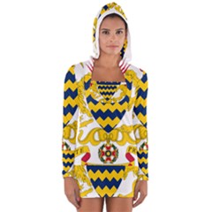 Coat Of Arms Of Chad Women s Long Sleeve Hooded T-shirt by abbeyz71