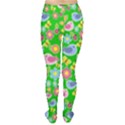 Spring pattern - green Women s Tights View2