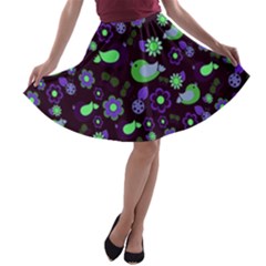 Spring Night A-line Skater Skirt