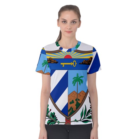 Coat Of Arms Of Cuba Women s Cotton Tee by abbeyz71