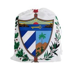 Coat Of Arms Of Cuba Drawstring Pouches (xxl)