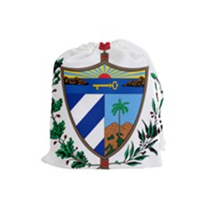 Coat Of Arms Of Cuba Drawstring Pouches (large)  by abbeyz71