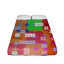 Abstract Polka Dot Pattern Fitted Sheet (Full/ Double Size) View1