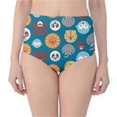 Animal Pattern High-waist Bikini Bottoms