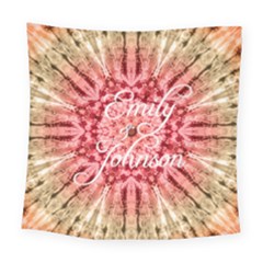 Red Tie Dye Square Tapestry (large) by strawberrymilkstore8