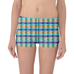 Pattern Grid Squares Texture Boyleg Bikini Bottoms by Nexatart