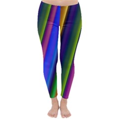 Strip Colorful Pipes Books Color Classic Winter Leggings by Nexatart
