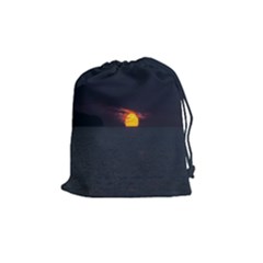 Sunset Ocean Azores Portugal Sol Drawstring Pouches (medium) 