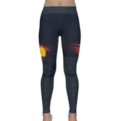 Sunset Ocean Azores Portugal Sol Classic Yoga Leggings by Nexatart