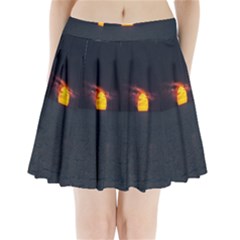 Sunset Ocean Azores Portugal Sol Pleated Mini Skirt by Nexatart