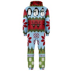 Ugly Christmas Xmas Hooded Jumpsuit (Men) 