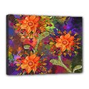 Abstract Flowers Floral Decorative Canvas 16  x 12  View1