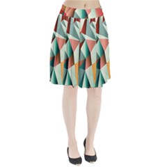 Abstracts Colour Pleated Skirt