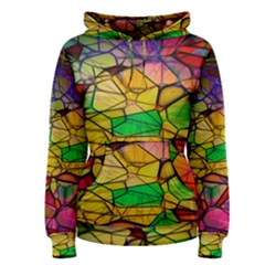 Abstract Squares Triangle Polygon Women s Pullover Hoodie by Nexatart