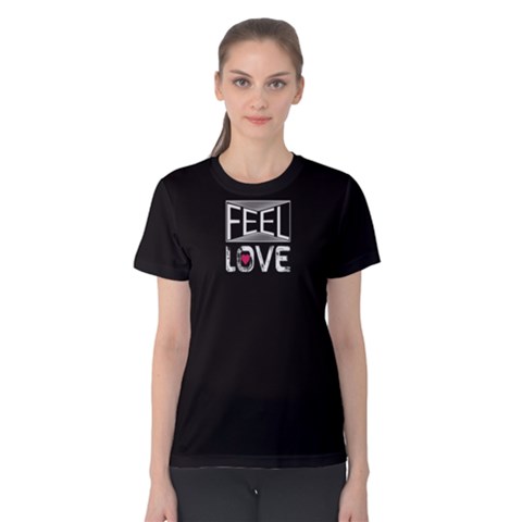 Black Feel Love  Women s Cotton Tee by FunnySaying