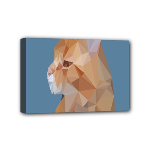 Animals Face Cat Mini Canvas 6  X 4 
