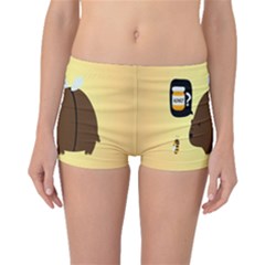 Bear Meet Bee Honey Animals Yellow Brown Boyleg Bikini Bottoms by Alisyart