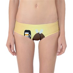 Bear Meet Bee Honey Animals Yellow Brown Classic Bikini Bottoms by Alisyart