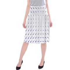 Arrows Blue Midi Beach Skirt