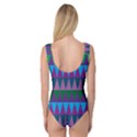 Blue Greens Aqua Purple Green Blue Plums Long Triangle Geometric Tribal Princess Tank Leotard  View2