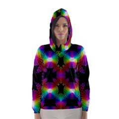 Circle Color Flower Hooded Wind Breaker (women) by Alisyart