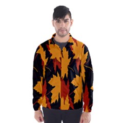 Dried Leaves Yellow Orange Piss Wind Breaker (men)